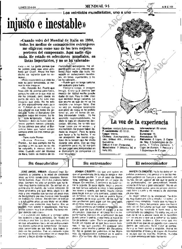 ABC SEVILLA 20-06-1994 página 63