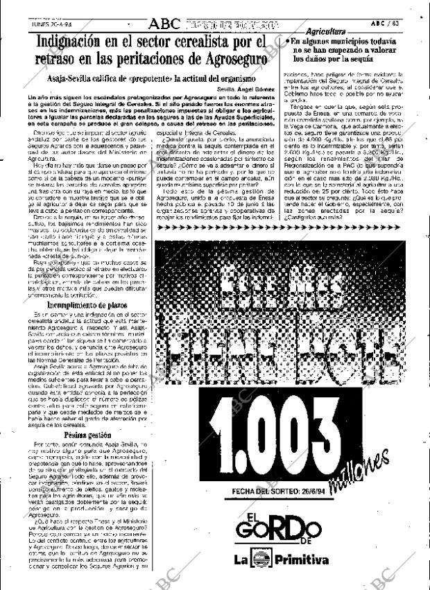 ABC SEVILLA 20-06-1994 página 83