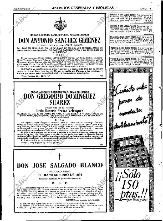 ABC SEVILLA 23-06-1994 página 111
