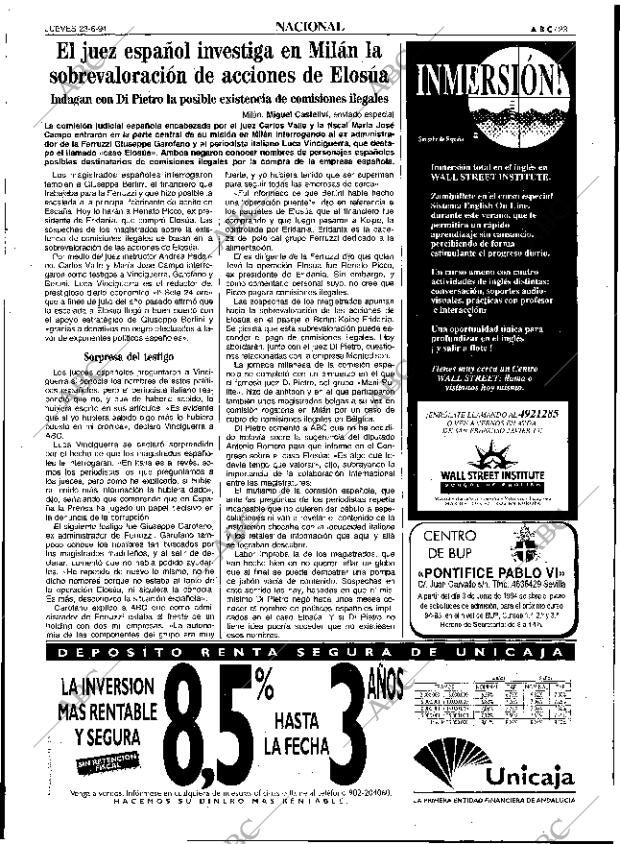 ABC SEVILLA 23-06-1994 página 23