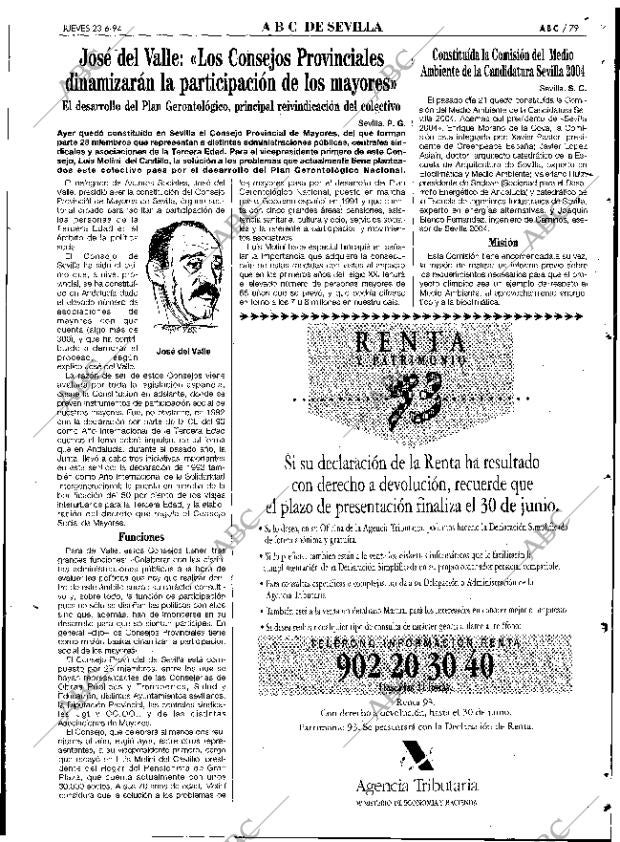 ABC SEVILLA 23-06-1994 página 79