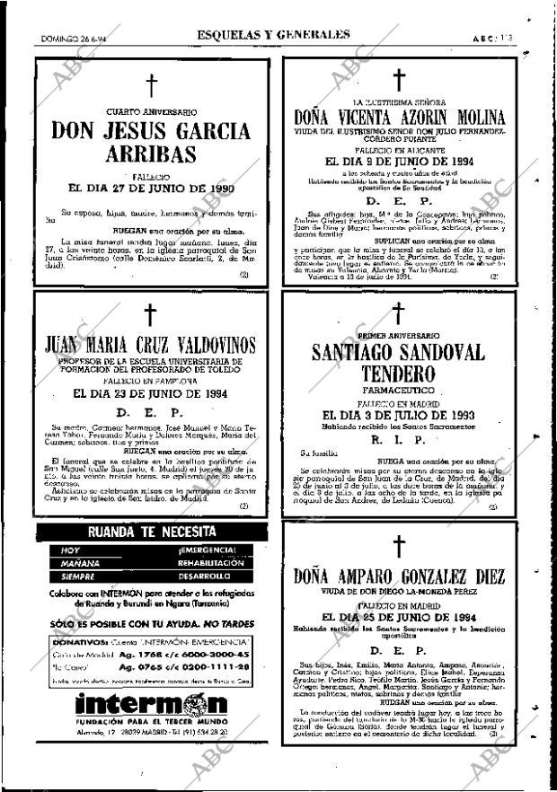 ABC MADRID 26-06-1994 página 113