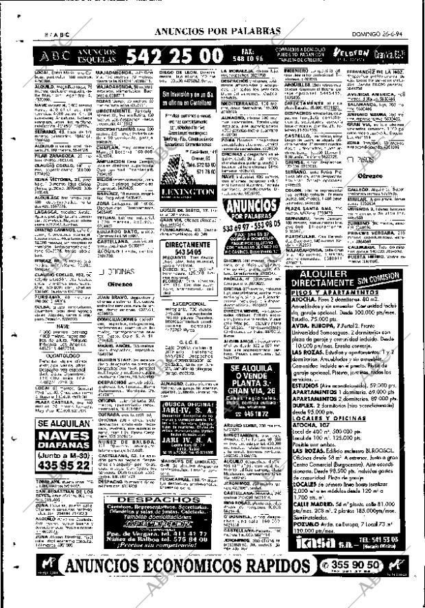 ABC MADRID 26-06-1994 página 118
