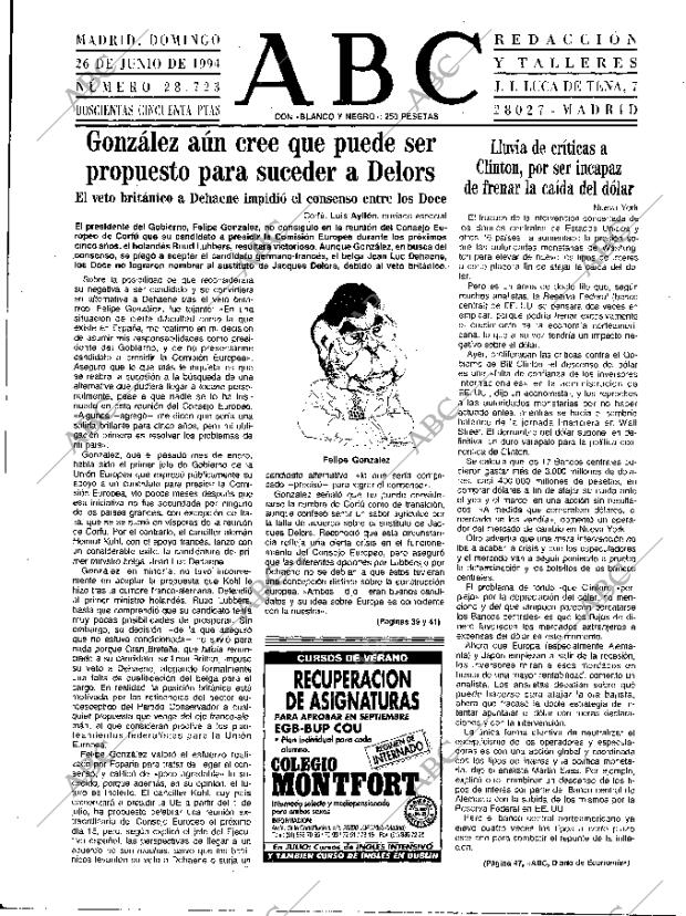 ABC MADRID 26-06-1994 página 25