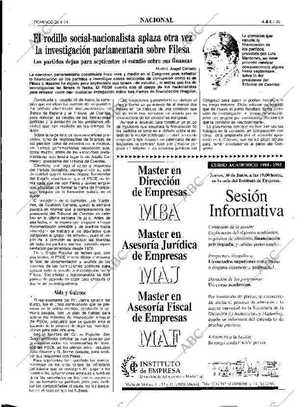ABC MADRID 26-06-1994 página 35