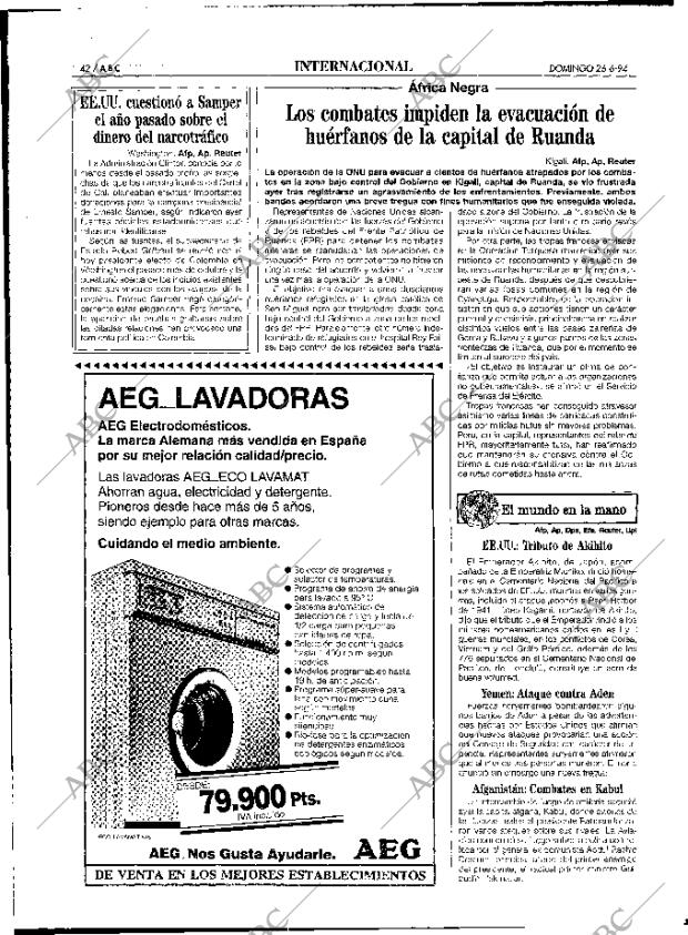ABC MADRID 26-06-1994 página 42