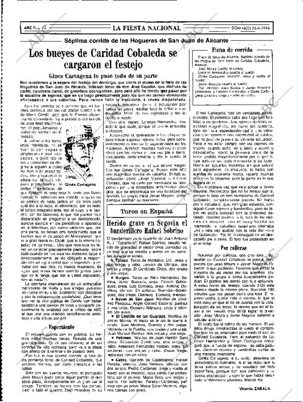 ABC MADRID 26-06-1994 página 72