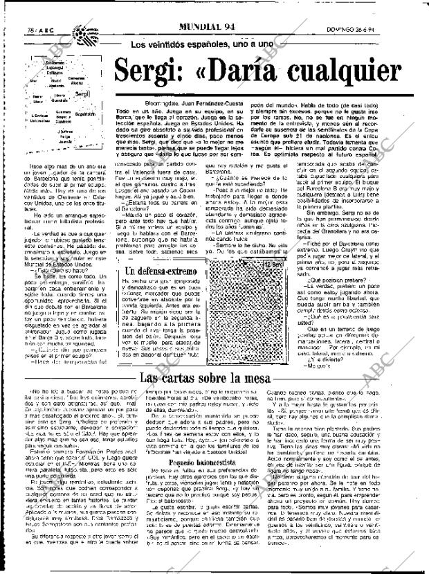 ABC MADRID 26-06-1994 página 78
