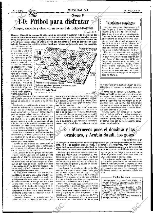 ABC MADRID 26-06-1994 página 82