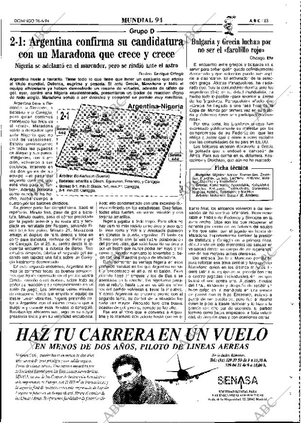 ABC MADRID 26-06-1994 página 83