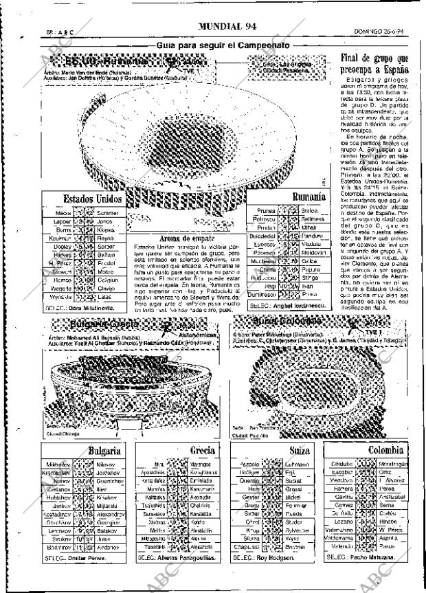 ABC MADRID 26-06-1994 página 88