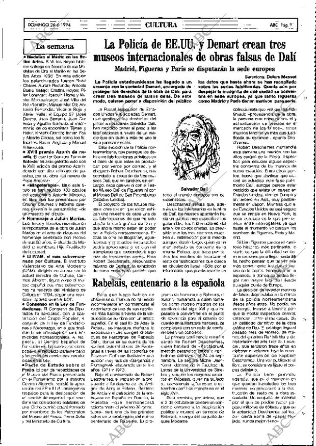 ABC MADRID 26-06-1994 página 91