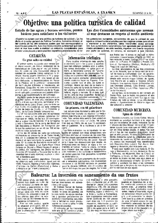 ABC MADRID 26-06-1994 página 98