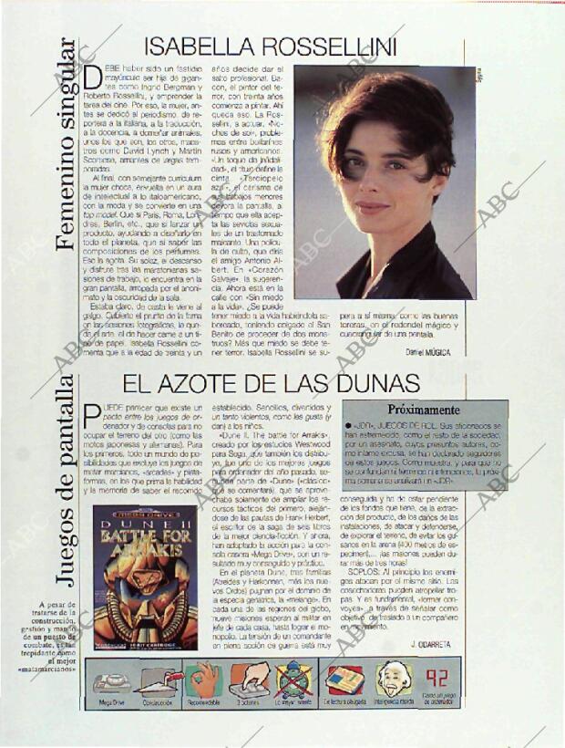 BLANCO Y NEGRO MADRID 26-06-1994 página 113