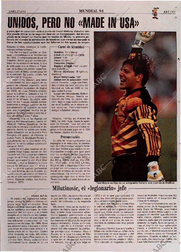 ABC MADRID 27-06-1994 página 101