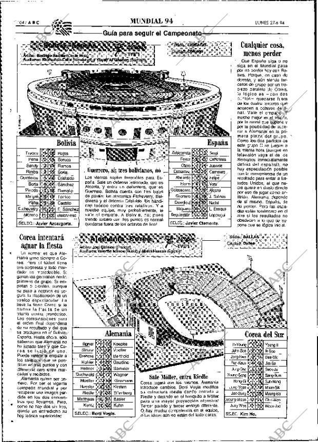 ABC MADRID 27-06-1994 página 104