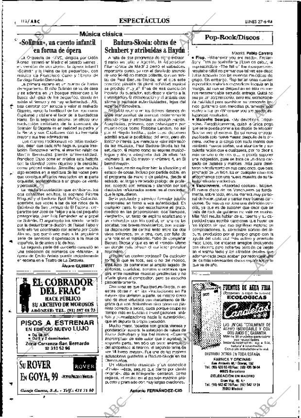ABC MADRID 27-06-1994 página 112