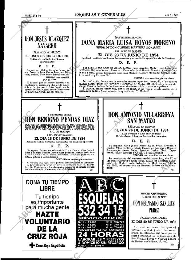 ABC MADRID 27-06-1994 página 121
