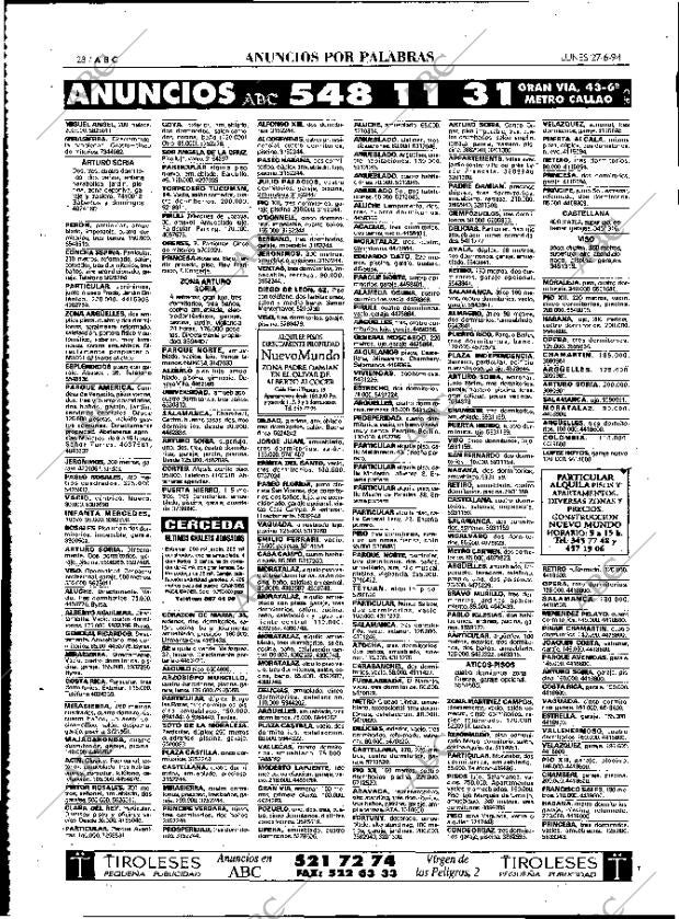 ABC MADRID 27-06-1994 página 128