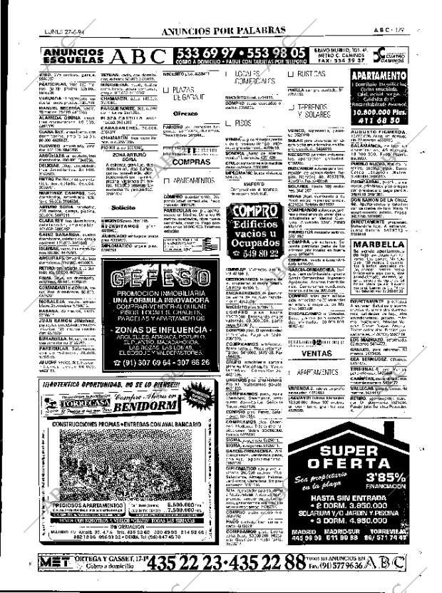 ABC MADRID 27-06-1994 página 129