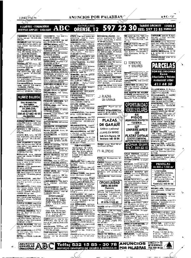 ABC MADRID 27-06-1994 página 137