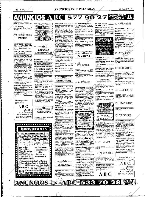 ABC MADRID 27-06-1994 página 142