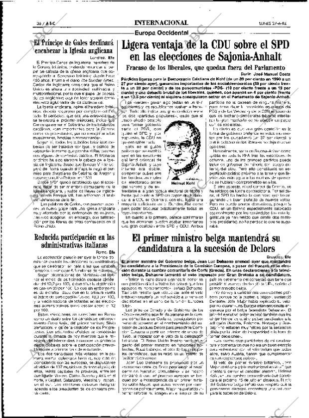 ABC MADRID 27-06-1994 página 36