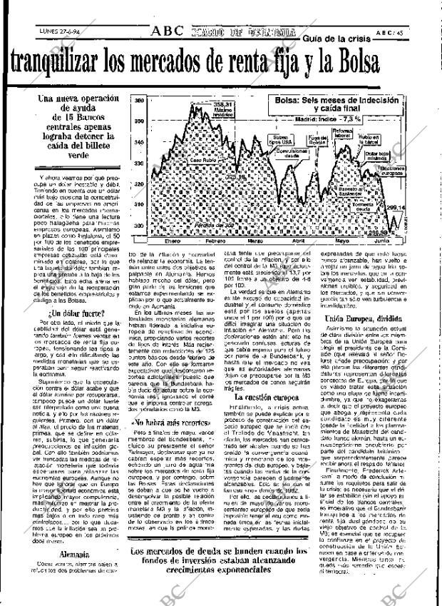 ABC MADRID 27-06-1994 página 45