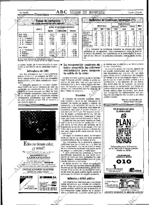 ABC MADRID 27-06-1994 página 50