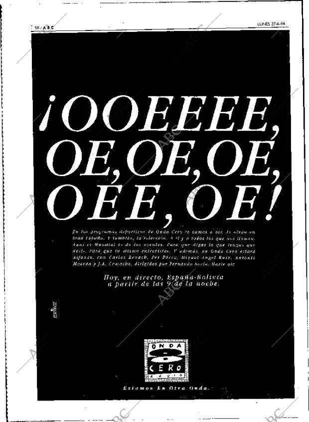 ABC MADRID 27-06-1994 página 58