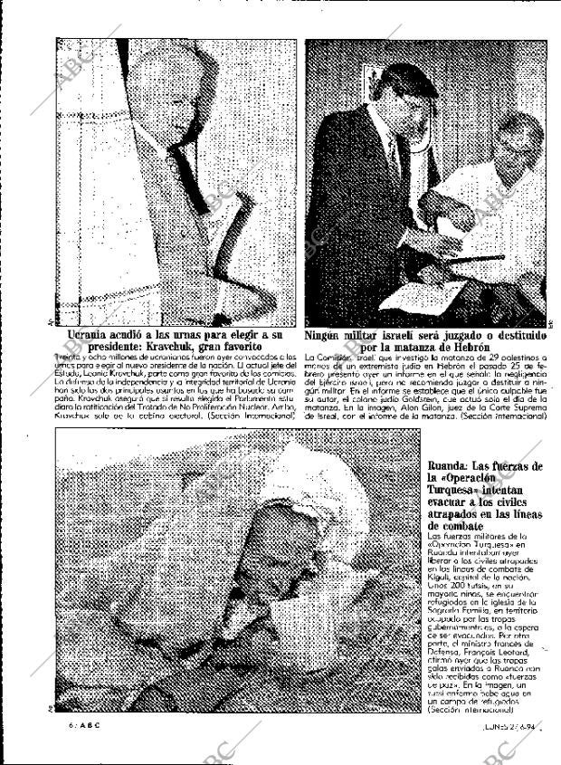 ABC MADRID 27-06-1994 página 6