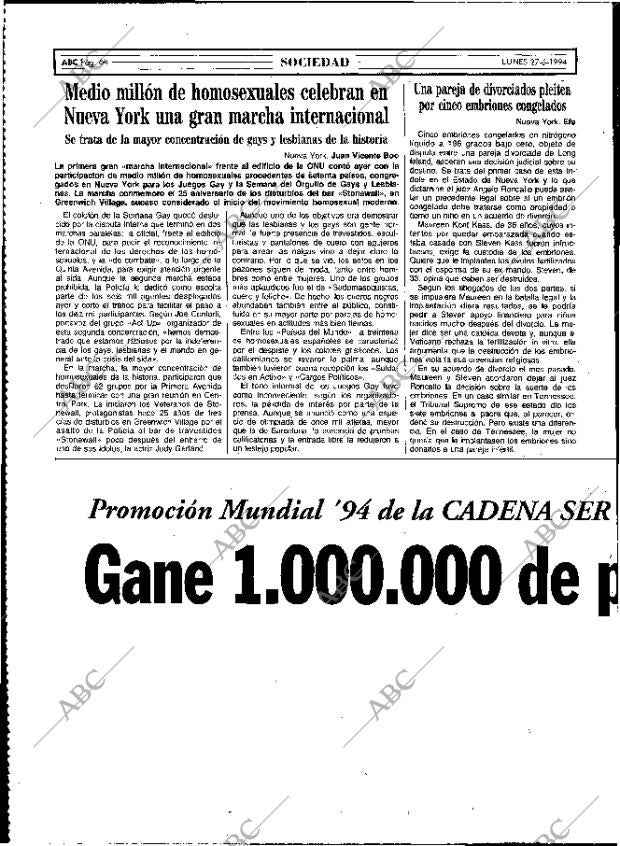 ABC MADRID 27-06-1994 página 64