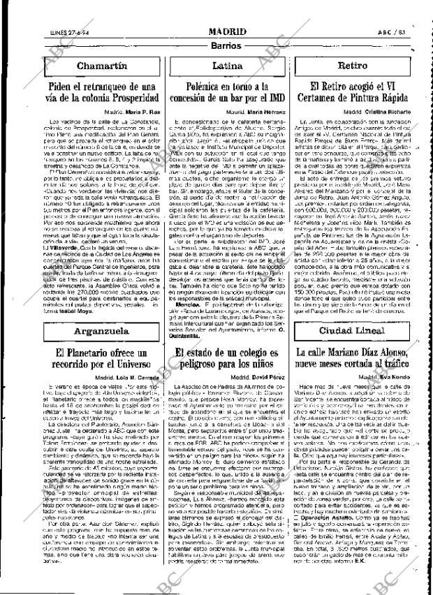 ABC MADRID 27-06-1994 página 83
