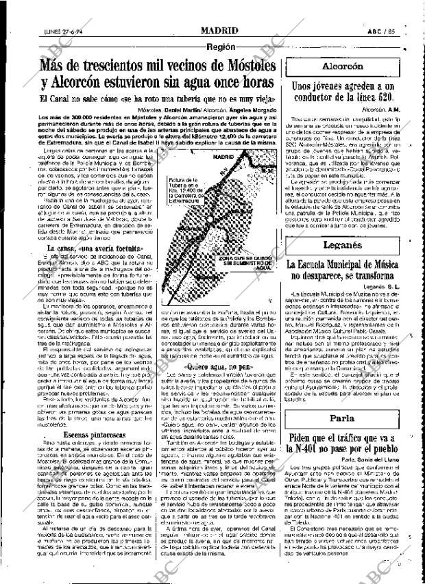 ABC MADRID 27-06-1994 página 85