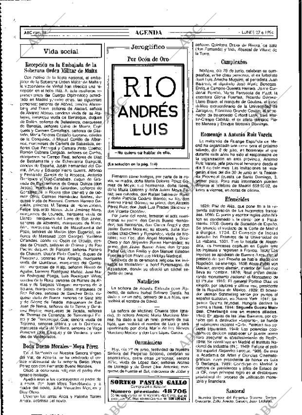 ABC MADRID 27-06-1994 página 88