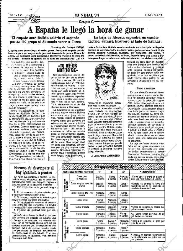 ABC MADRID 27-06-1994 página 90