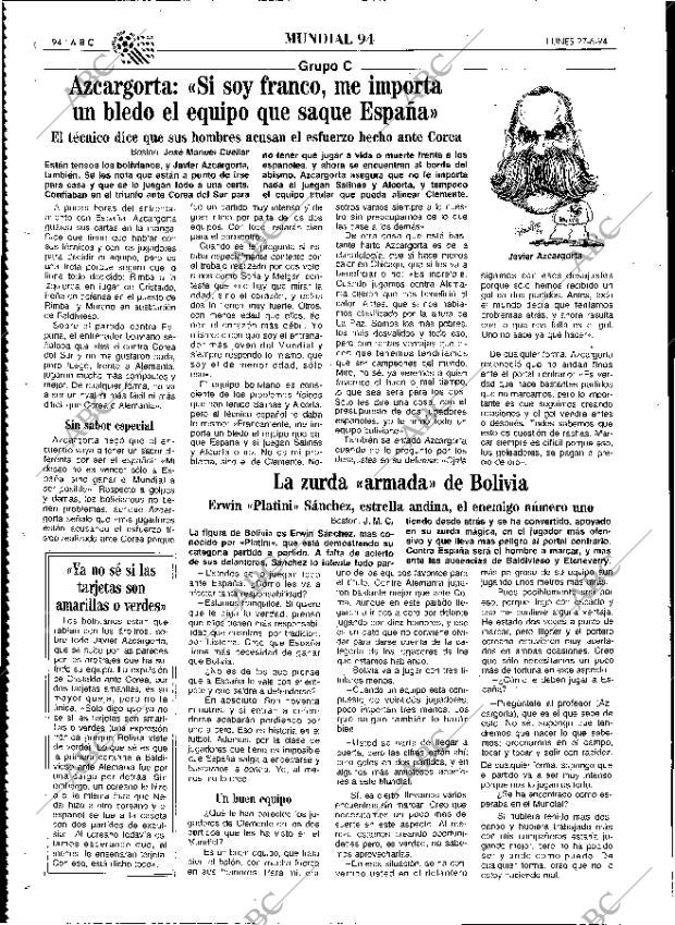 ABC MADRID 27-06-1994 página 94