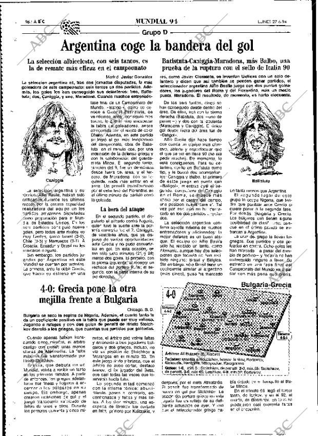 ABC MADRID 27-06-1994 página 96