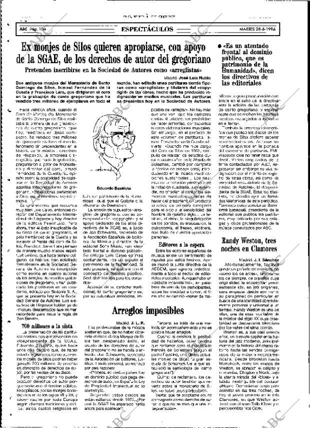 ABC MADRID 28-06-1994 página 104