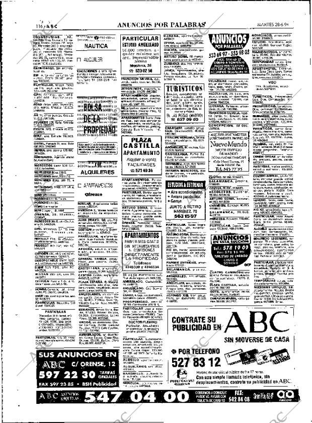 ABC MADRID 28-06-1994 página 116