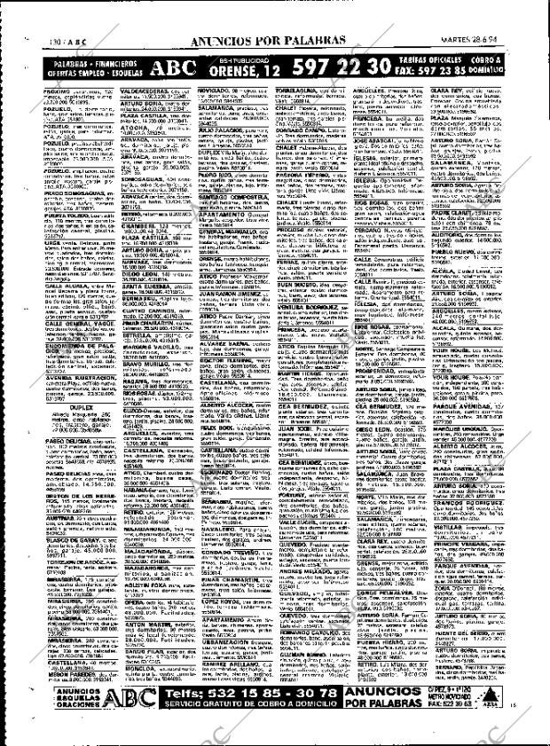 ABC MADRID 28-06-1994 página 130