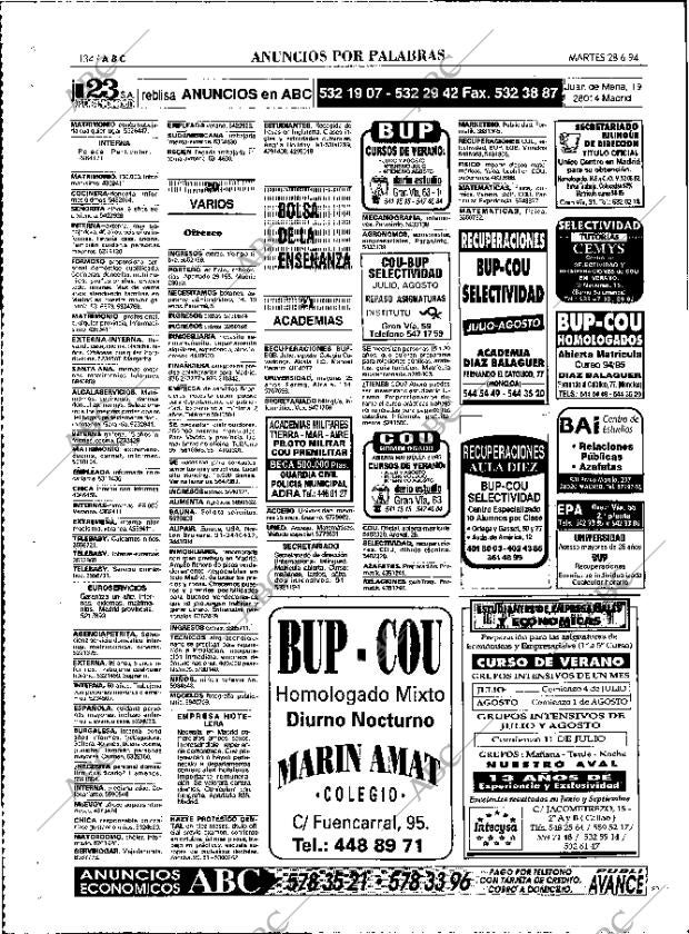 ABC MADRID 28-06-1994 página 134