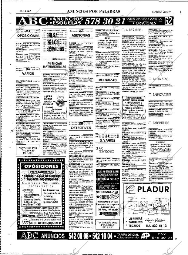 ABC MADRID 28-06-1994 página 136