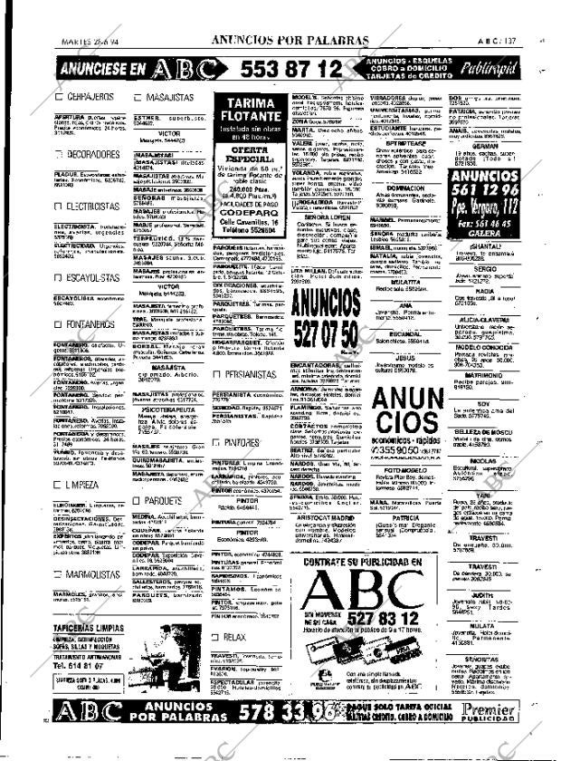 ABC MADRID 28-06-1994 página 137