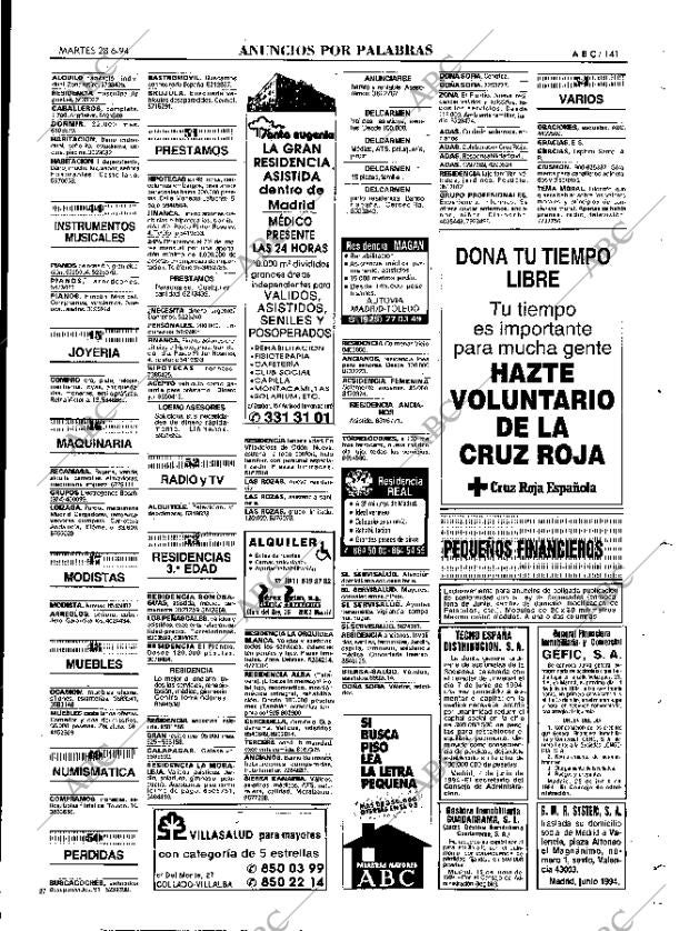 ABC MADRID 28-06-1994 página 141