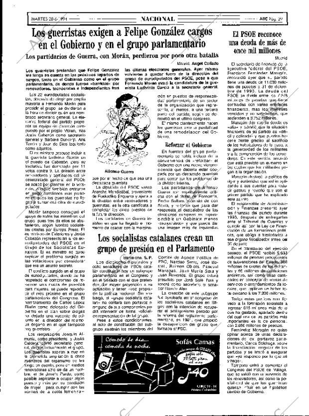 ABC MADRID 28-06-1994 página 29