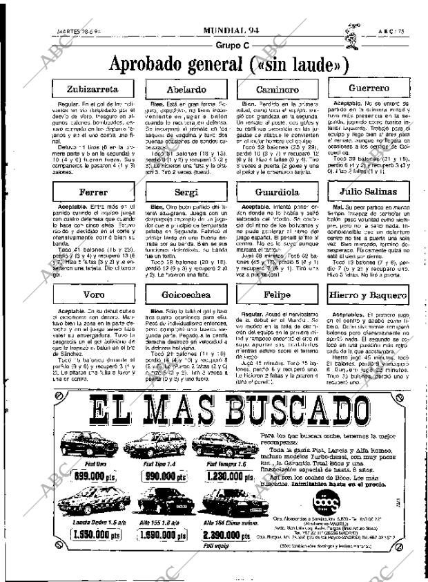ABC MADRID 28-06-1994 página 75