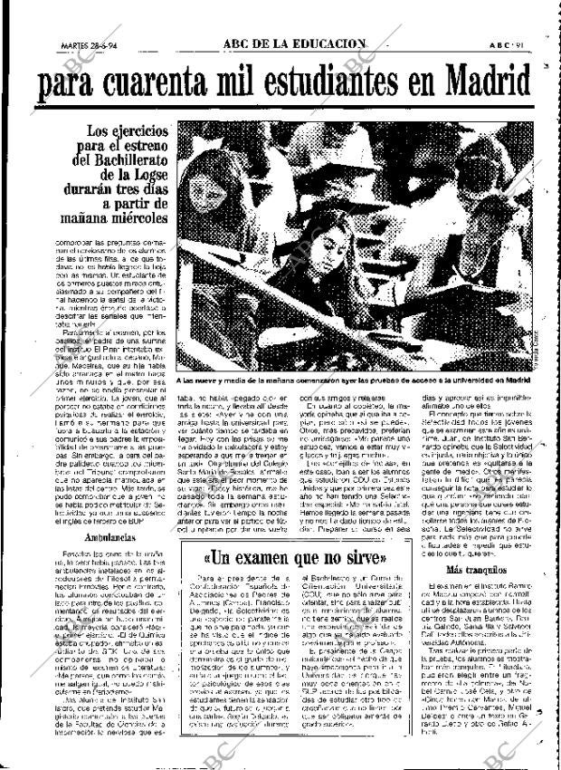 ABC MADRID 28-06-1994 página 91
