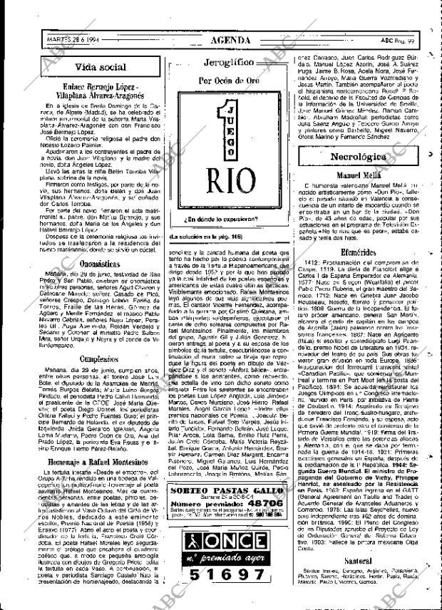 ABC MADRID 28-06-1994 página 99