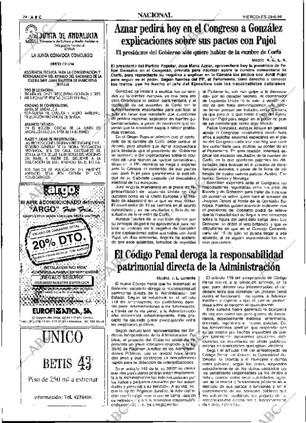 ABC SEVILLA 29-06-1994 página 24